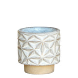 Ramos Geometric Cachepot, Stoneware - 2.5"