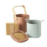 Set of compost bin parts