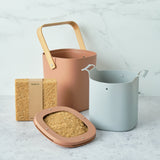Astrik Compost Starter Bundle in terracotta color