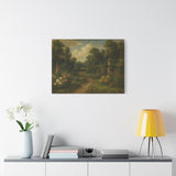 Gainsborough Inspired Garden Landscape with Winding Path and Stone Urn