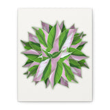 Syngonium Tricolor Pattern Canvas Print – Botanical Wall Art