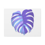 Purple Monstera Canvas Print – Botanical Wall Art