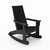 Black Savannah Adirondack Rocker on a white background