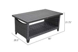 Lassen Wicker Coffee Table