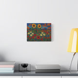 Flower Garden in the Style of Emil Nolde Vibrant Expressionist Art