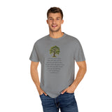 "Rooted in Faith" Live Oak Tee, Inspirational Garment-Dyed T-shirt for Faith & Growth