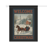 Welcome Christmas, Americana Garden Banner