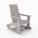 Gray Savannah Adirondack Rocker on a white background