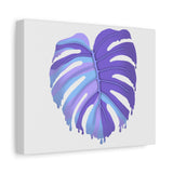 Purple Monstera Canvas Print – Botanical Wall Art