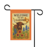 Welcome to My Garden - Where Wild Beauty Blooms, Rustic Texas Theme Garden Banner, Welcome Home Patio Decor