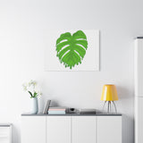 Melting Monstera Canvas Print – Botanical Wall Art