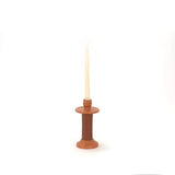 Leather-Wrapped Candle Holder