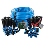 Two Zone, In-Ground Sprinkler System with Blu-Lock Tubing System and Hose Faucet Timer | 50021