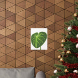 Philodendron Gloriosum Botanical Print – Unframed Wall Art