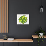 Philodendron Brasil Canvas Print – Botanical Wall Art