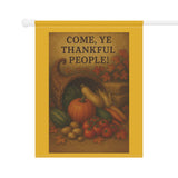 Thankful Harvest Garden Banner | Autumn Decor | Thanksgiving Yard Flag, Fall Garden Flag, Seasonal Outdoor Decor, Farmhouse Style