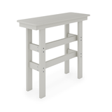 Light gray 48 Rail Hugger Bar Table on a white background