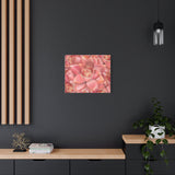 Graptosedum California Sunset Succulent Pattern Canvas Print – Botanical Wall Art