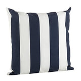 Fennco Styles Classic Wide Striped Poly Filled Throw Pillow - Blue Printed Accent Cushion for Home, Indoor Outdoor, Couch, Bedroom and Office Décor