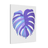 Purple Monstera Canvas Print – Botanical Wall Art