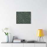 Deep Green Monstera Canvas Print – Botanical Wall Art