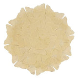 Fennco Styles Unique Ginkgo Leaf Placemats 14 Inches Round, Set of 4 – Green Modern Traycloth Table Mats for Home, Dining Room Décor, Banquets, Indoor & Outdoor and Special Events