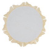 Fennco Styles Unique Ginkgo Leaf Placemats 14 Inches Round, Set of 4 – Green Modern Traycloth Table Mats for Home, Dining Room Décor, Banquets, Indoor & Outdoor and Special Events