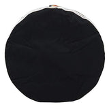 Fennco Styles Modern Tropic Design Round Indoor & Outdoor Pouf – 200lbs Weight Capacity Removable Cover Ottoman for Low Seat, Bedroom, Backyard and Living Room Décor