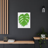 Melting Monstera Canvas Print – Botanical Wall Art