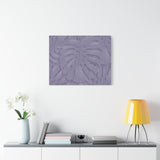 Violet Monstera Canvas Print – Botanical Wall Art