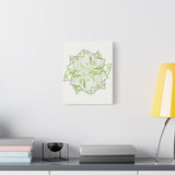 Snow Queen Pothos Canvas Print – Botanical Wall Art