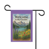 Welcome to My Garden – Rocky Mountain Wildflower Banner, Outdoor Decoration, Floral Flag, Home Decor, Garden Sign, Patio Accessory