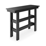 Black 48 Rail Hugger Counter Table on a white background