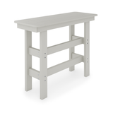 Gray 48 Rail Hugger Counter Table on a white background