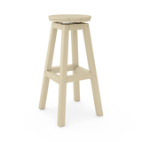 Beige bar stool on a white background