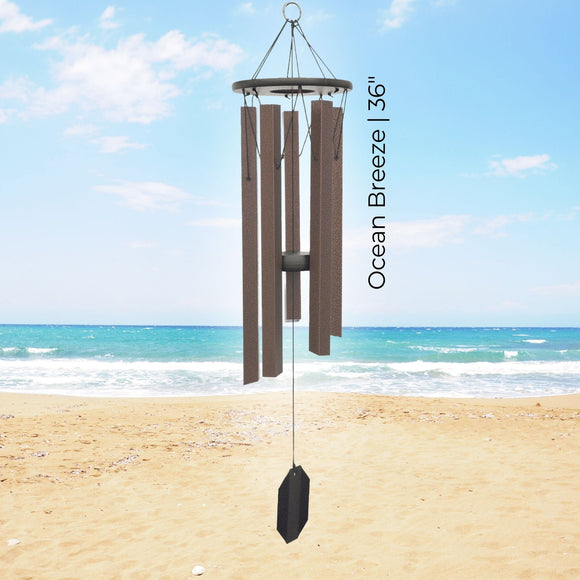Pacific Winds Series Wind Chime labeled 'Ocean Breeze 36