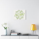 Snow Queen Pothos Canvas Print – Botanical Wall Art
