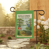 Welcome to the Bayou – Let the Good Times Grow, Garden Banner, Yard Art
