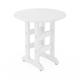 White 36" Round Counter Table on a white background