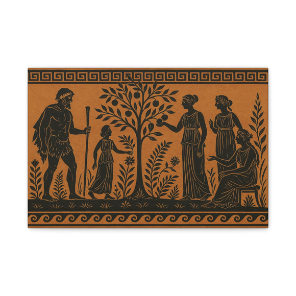 Garden of the Hesperides – Ancient Greek Vase Painting Style