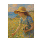 Seaside Wildflower Gathering, Impressionist Style Wall Art
