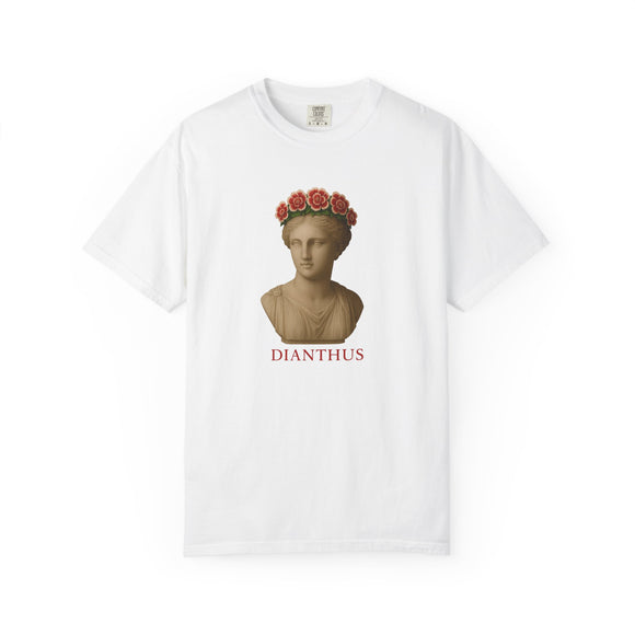 Dianthus Floral T-Shirt | Flower of the Gods Design | Unisex Garment-Dyed Tee