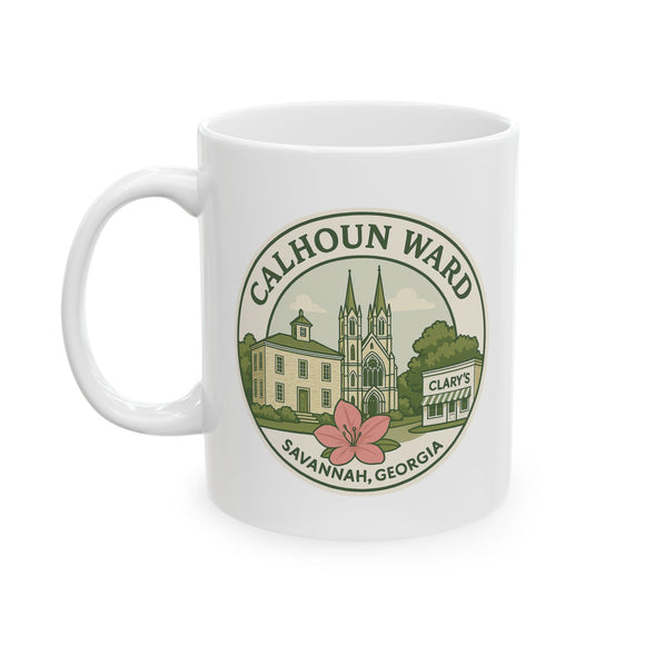 Calhoun Ward Logo Ceramic Mug - Wards of Savannah Series