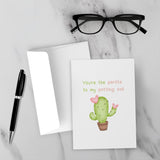 You’re The Perlite To My Potting Soil Greeting Card #3 – Blank Inside With Envelope, 5" x 7"