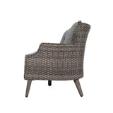 Tenaya 3-Piece Wicker Sofa Set with Swivel Rocking Chairs