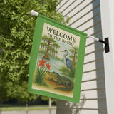 Welcome to the Bayou – Let the Good Times Grow, Garden Banner, Yard Art