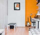 Tiger Lily in Orange 2 Black Framed Print Wall Art - FREE SHIPPING