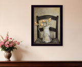 Golden Tulips 2 Black Framed Print Wall Art - FREE SHIPPING