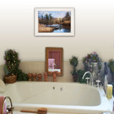 Riverside 1 White Framed Print Wall Art - FREE SHIPPING