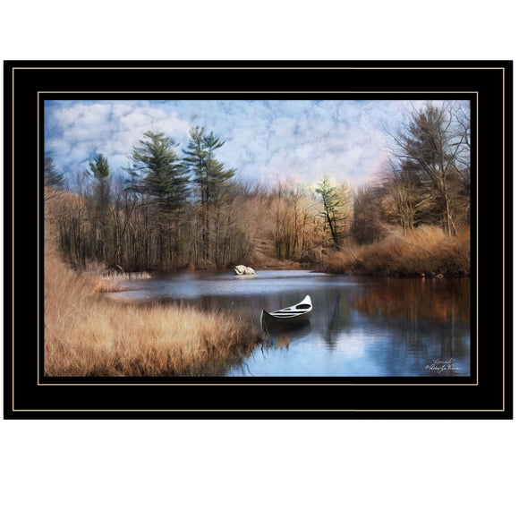 Riverside 2 Black Framed Print Wall Art - FREE SHIPPING